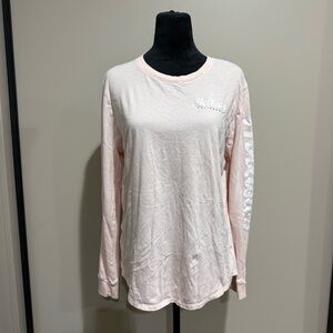 Hollister Y2K Light Pink Long Sleeve Tee